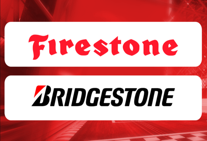 A Firestone és a Bridgestone logója
